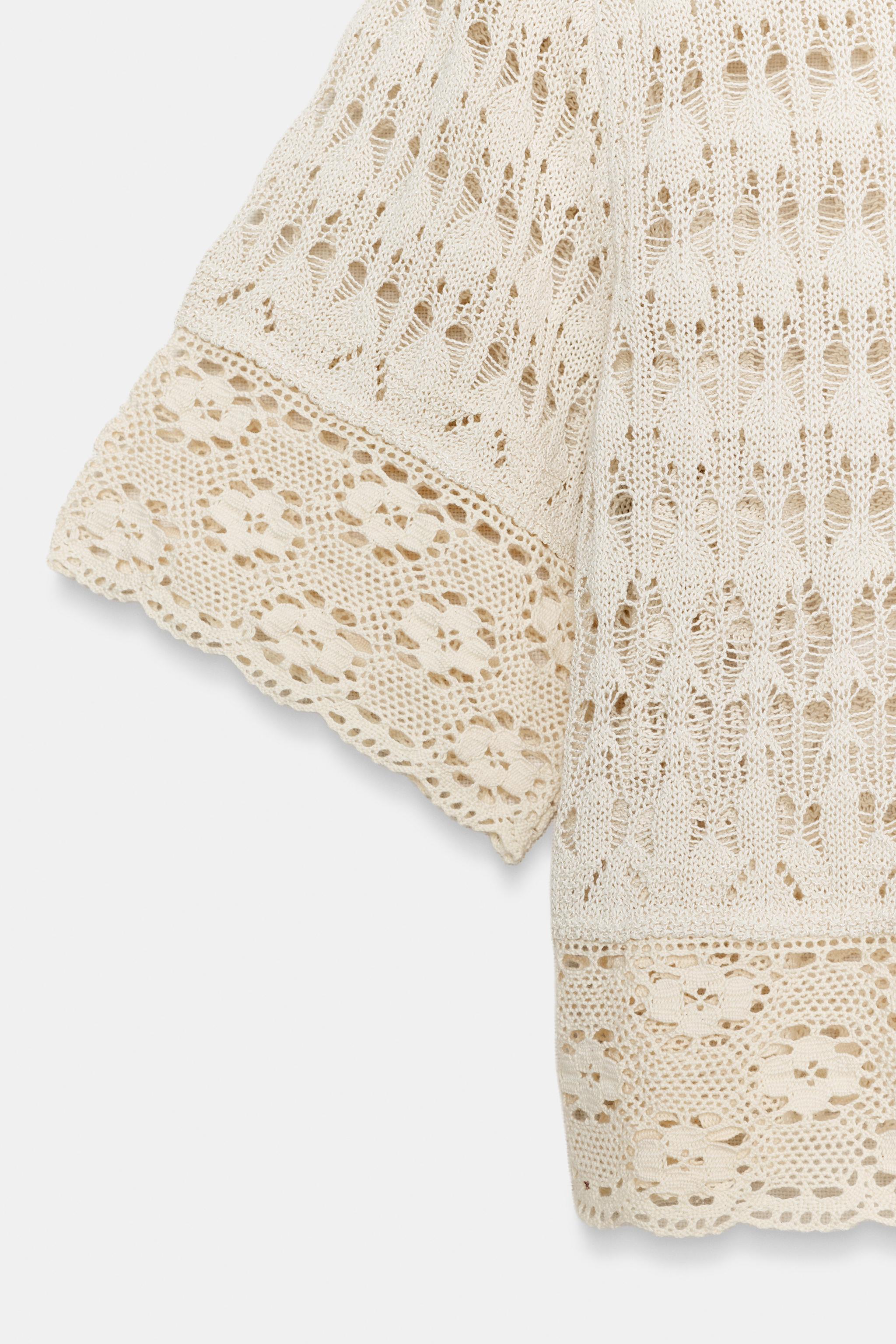 POINTELLE KNIT TOP